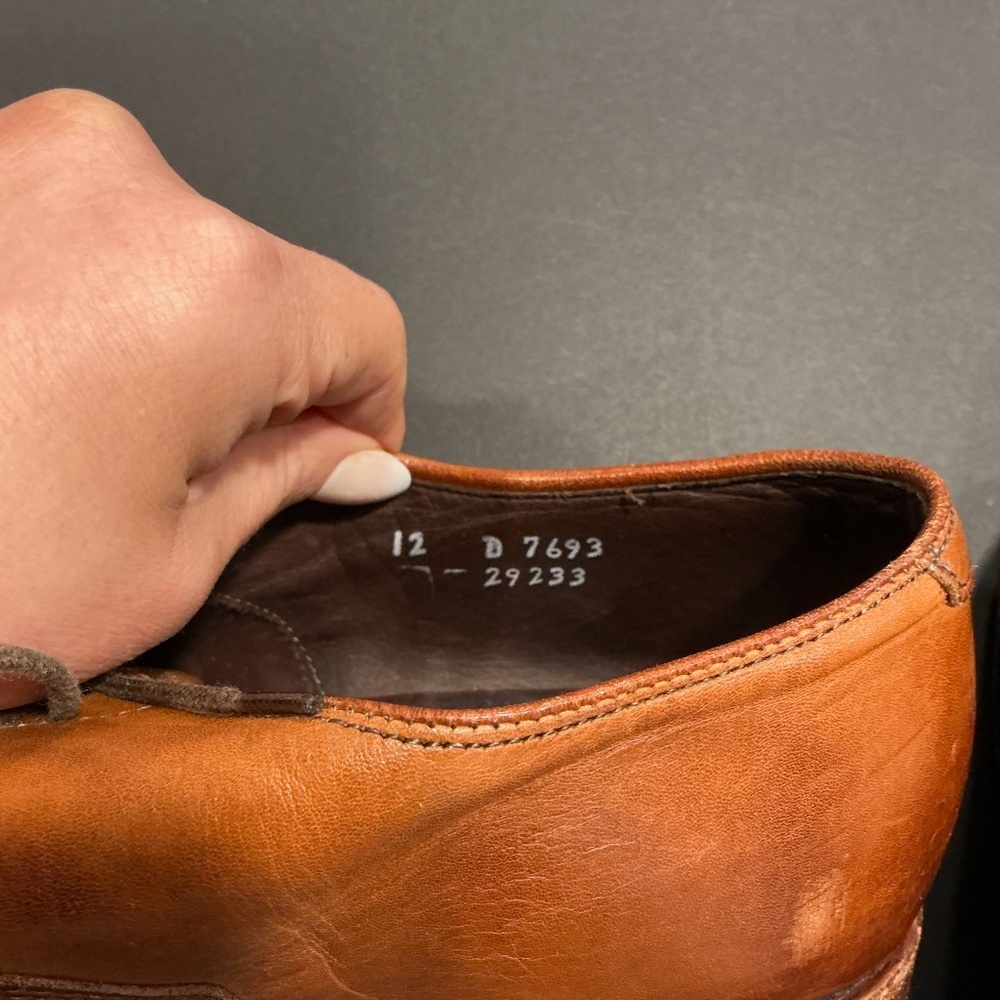 Allen Edmonds Park Avenue Brown Cap Toe Oxford Dress Shoes Men’s 12 - Picture 10 of 13